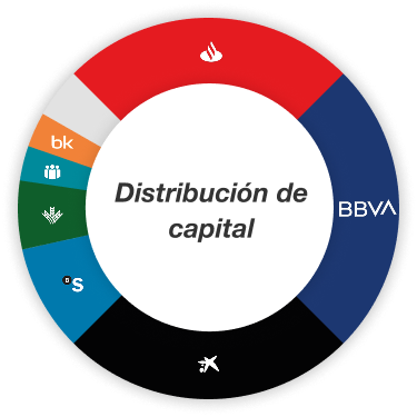 Gráfica de distribución de capital