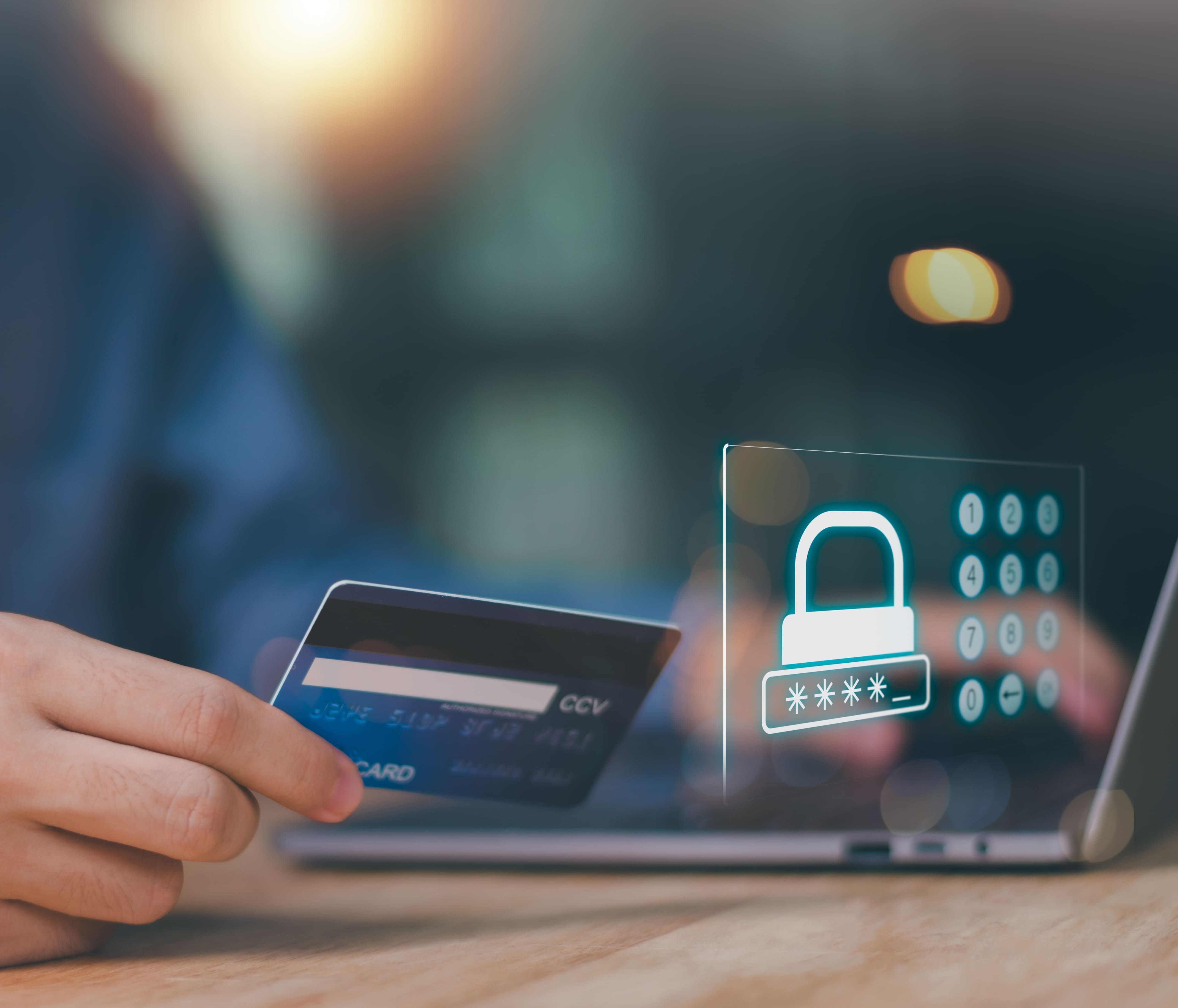 Transacción en línea con elementos de protección digital